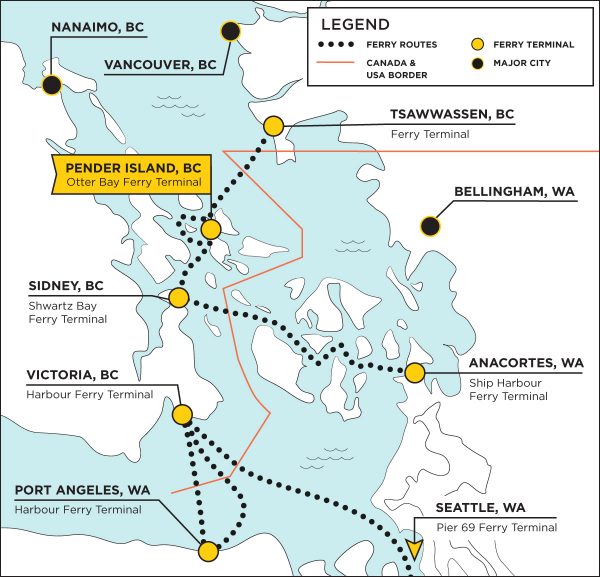 Directions to WOODS on Pender » WOODS on Pender