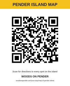 QR code to open the Pender Island map on your phone